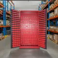 Jet-Line | Kleinteileschrank Moldau |anthrazit | 1.2 x 2 m | Aufbewahrung | Schraubenschrank | Stahlschrank | 340 Boxen | Möbel | XXL | Organisation