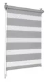 Doppelrollo grau 100x130cm Klemmrollo Seitenzug Seitenzugrollo Duorollo Klemmfix