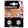 DURACELL Knopfzellen CR 2025 Lithium 3,0 V, 4 St.
