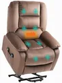 HOMCOM Fernsehsessel mit Aufstehhilfe Relaxsessel mit Liege-/Massagefunktion
