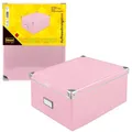 Idena Aufbewahrungsbox faltbar rosa 35x28x17cm