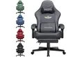 GTPLAYER Gaming-Stuhl Atmungsaktiver Bürostuhl, ergonomisch Hochwertiger - Stoff/Kunstleder, 160° Verstellbare Rückenlehne und ausziehbare Fußstütze