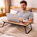 Mojawo Betttablett Betttisch Tablettisch Beistelltisch Serviertablett mit Füßen Tabletttisch klappbar Laptoptisch