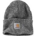 Carhartt Wintermütze Knit Cuffed Beanie, schwarz / weiß, Strickmütze, Unisex, Universalgröße