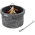TEPRO Feuerstelle, Ø 67,5 cm, Höhe: 59 cm, schwarzgrau