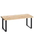 ZELLER 27429 Regal Bambus/Metall, schwarz, ca. 36 x 15,5 x 15,5 cm