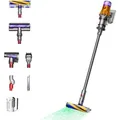 Dyson V12 Detect Slim Absolute 2-in-1-Stabstaubsauger Akku Trocken Beutellos 0,35 l 545 W Nickel, Gelb