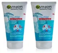 ✅ Garnier Hautklar 3in1 Reinigung Peeling Maske Hautunreinheiten 2x 150 ml ✅