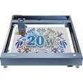 xTool D1 Pro 20W - Higher Accuracy Diode DIY Laser Engraving & Cutting Machine, Rotary Attachment: RA2 Pro, Bundle: No Bundle