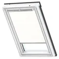 VELUX Sichtschutzrollo Uni Weiß 1028, CK02, GGU,Haltekrallen,Manuell,VELUX