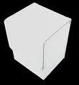 docsmagic.de Premium Magnetic Flip Box (80) White + Deck Divider - MTG PKM YGO - Kartenbox Weiss