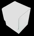 Docsmagic.de Premium Magnetic Flip Box (80) White + Deck Divider - MTG PKM YGO -