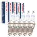 5x BOSCH 0242229658 WR8LT+ Zündkerze für AUDI 80 B6 B4 100 A6 C4 2.3 VW T4 2.5
