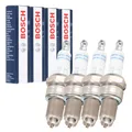 4x BOSCH 0242229658 WR8LT+ Zündkerze für VW GOLF 2 3 PASSAT B2-4 1.6 1.8 T4 2.0