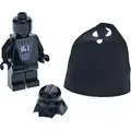 1x Lego Minifigur Star Wars Darth Vader Helm Kopf schwarz 9001765 973ps7 sw0386 - Schwarz