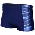 Aquarti Badehose Aquarti Herren Badehose Kurz Sportlich Streifen blau 7XL