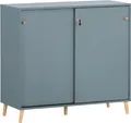 Aktenschrank SCHILDMEYER "Serie 500", blau (fjord), B:100cm H:92,6cm T:41cm