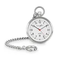 Hermann Jäckle Frankfurt II Taschenuhr – Quarzwerk, 43 mm Gehäuse, Mineralglas, mit Kette und Etui – Klassische Herrenuhr in edlem Design