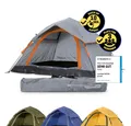Lumaland Kuppelzelt Wurfzelt Zelt für 3 Personen 210x190x110cm, Leichtes Pop Up Wurfzelt, 2-3 Personen Kuppelzelt, Wasserdicht