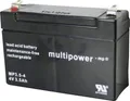 Multipower MP3,5-4 146844 Bleiakku 4V 3.5Ah Blei-Vlies (AGM) (B x H x T) 90 x 65 x 34mm Flachstecker 4.8mm Wartungsfrei, Geringe
