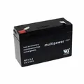 4 x Multipower Bleiakku MP3,5-4 - 4V Faston 4,8 mm - 3500mAh 3,5Ah