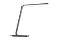 Lightbox Tischleuchte, LED fest integriert, warmweiß - kaltweiß, LED-Tischlampe, wireless charging, 3-Stufen-Dimmer, USB, CCT, schwarz