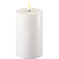Stumpenkerze LED Weiß 7,5 x 12,5cm