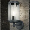 Design Außen Wand Lampe ALU Terrassen Grundstück Strahler Hof Leuchte Anthrazit