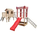 Home Deluxe Spielpark, Natur, Holz, 555x215x340 cm, Outdoor Spielzeug, Spielhäuser