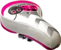 Kindersattel 20-24 Zoll Pink-Weiss mit Motiv 230x155 mm inkl. Sattelkloben