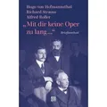»Mit dir keine Oper zu lang ...«