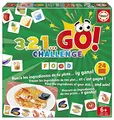Educa 19392, 3,2,1 GO Challenge Food, Suchspiel auf Zeit für Erwachsene und Kinder ab 6 Jahren, mit 24 leckeren Gerichten zum Nachlegen