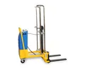 OSWALD Transportgeräte Gabelhubwagen Mini-Stapler MS250 250 kg - 140 cm Hubhöhe - semi-elektrisch, (MS250), Heben/Senken elektrisch, Fahren manuell - Internes Ladegerät 220 V