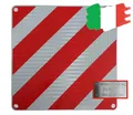 IWH - Warntafel ALU 50x50 cm für Italien | Hochwertig und 100% rechtskonform mit Prüfung durch das MINISTERO INFRASTRUTTURE TRASPORTI | Warnschild für Fahrradträger |