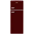 Amica Kühl-Gefrier-Kombination, Weinrot, Metall, 1 Schublade(n) Schubladen, 55x144x61.5 cm, LED-Innenbeleuchtung, Küchen, Küchenelektrogeräte, Kühl- & Gefrierschränke, Kühlschränke, Standkühlschränke