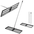 KADAX Rasenrakel mit Stiel 175cm, Nivellierrechen 90x30cm für Rasenpflege, Rakel