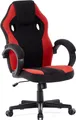 SENSE7 Prism Gaming Stuhl – Ergonomischer Stuhl mit FlowTech™ Schaukelfunktion, HR-Schaum, HDF™-Gewebe, Gaslift, bis 120kg, schwarz-rot