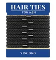 YISCOKO haargummi herren,haarband herren,haargummis für männer,haarreifen männer,haargummi schwarz-geflochtenes stirnband für dutts,lockiges,dickes, dichtes Haar, elastische.(10 Stück, Black)