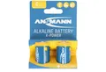 ANSMANN AG Ansmann X-Power Alkaline Batterie Baby C, LR14, 2er Papierblister Batterie, (1,5 V)