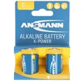Ansmann X-Power Alkaline Batterie Baby C, LR14, 2er Papierblister