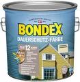 Bondex Dauerschutz Farbe Cremeweiß (Champagner) 2,5 L für 22,5 m² | Hervorragende Farbstabilität | Wetter- und UV-Schutz - bis zu 12 Jahre | Seidenglänzend | Dauerschutzfarbe | Holzfarbe