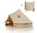 yourGEAR Tipi-Zelt yourGEAR Zelt Desert 8 Pro UV50+ Baumwolle Camping Tipi mit Vordach, Personen: 8