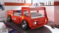 Begabino Autobett Feuerwehrbett Spark MDF rot Lack inkl Beleuchtung