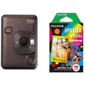 Fujifilm Instax Mini LiPlay deep bronze + Rainbow Film| Preis nach Code SOMMER