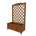 HTI-Line Blumenkasten Heidi XL Blumenkübel Rankgitter Spalier Braun