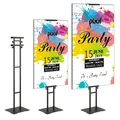 VEVOR Posterständer, bodenstehender Schilderhalter, 75 Zoll, höhenverstellbar