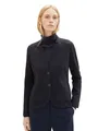 TOM TAILOR Sweatblazer Fied mit aufgesetzten Taschen und Struktur