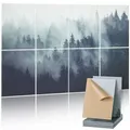 VEVOR 8er-Pack Akustikpaneele, 1200x800x10 mm, Akustik Wandpaneele, selbstklebende, schalldämpfende & absorbierende Platten für Zuhause, Büro, Stud