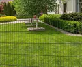 5 Einstabmatten anthrazit RAL7016 100cm x 200cm ohne Pfosten
