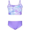 Aquarti Bustier-Bikini Aquarti Mädchen Bikini Set Bustier Bikinislip Zweiteiliger Badeanzug lila 134